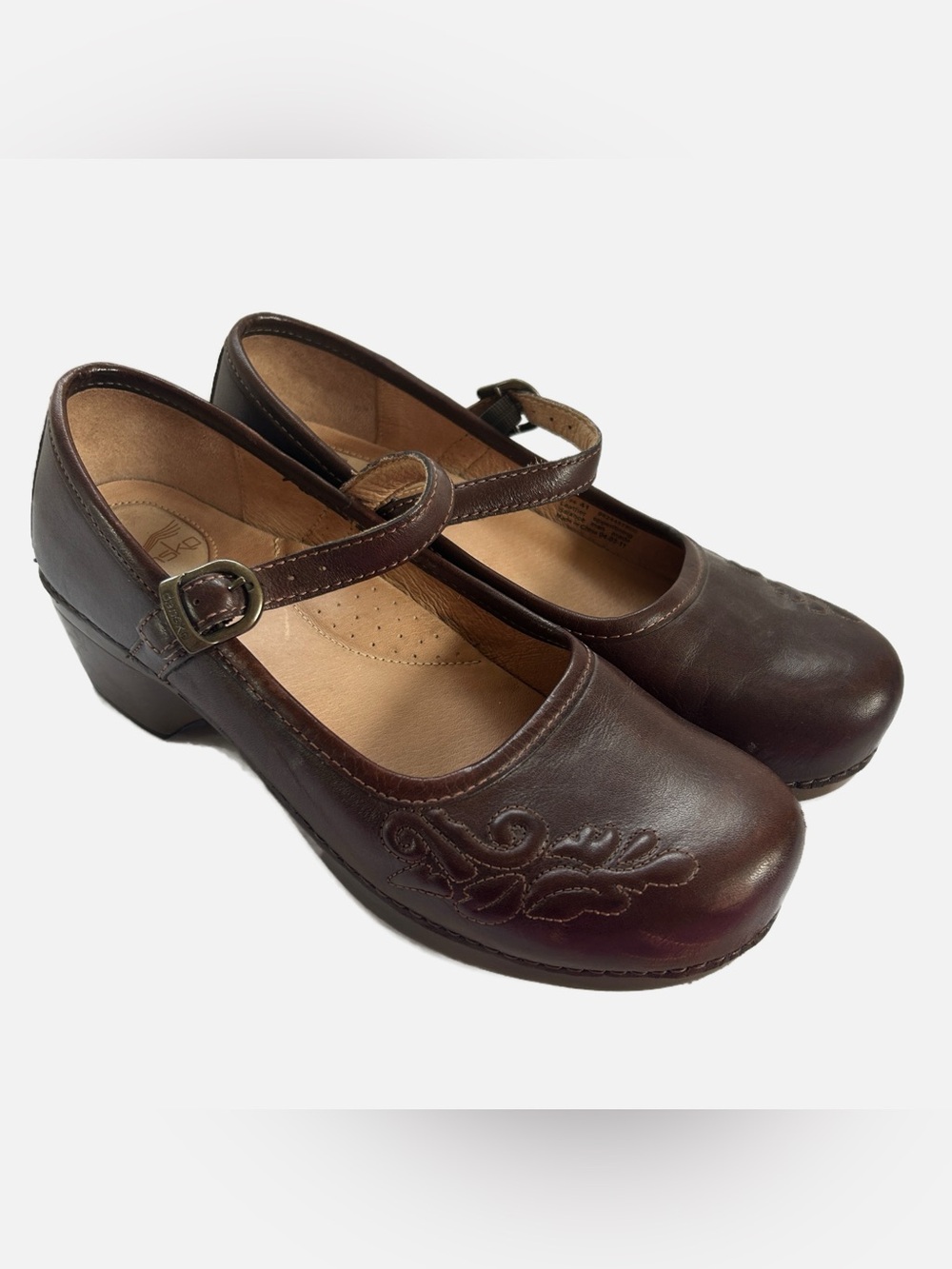 Dansko Savanna Mary Jane Brown Heeled Shoes